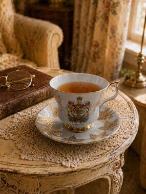 Vintage Royal Windsor Bone China Canada Teacup and Saucer